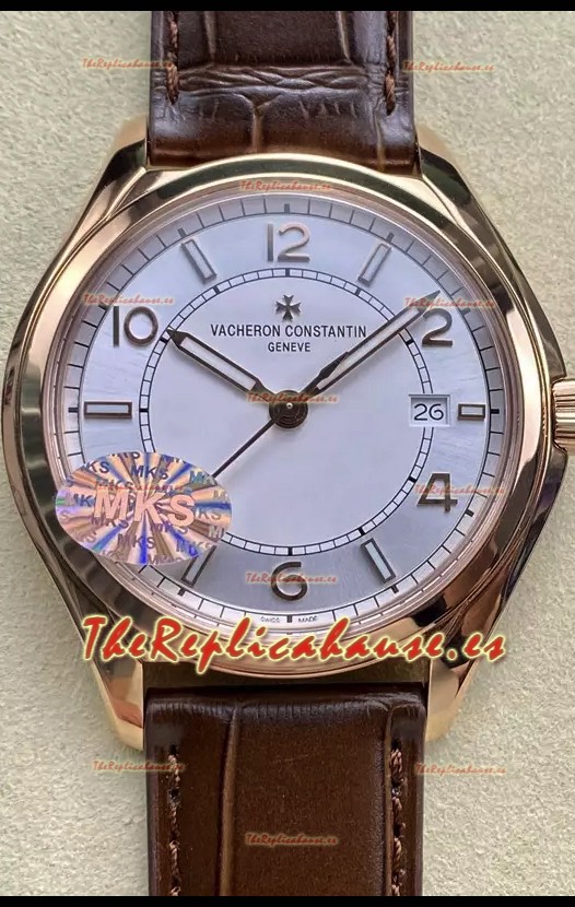 Vacheron Constantin Edición Fiftysix Acero Oro Rosado Réplica Espejo 1:1 Dial Blanco