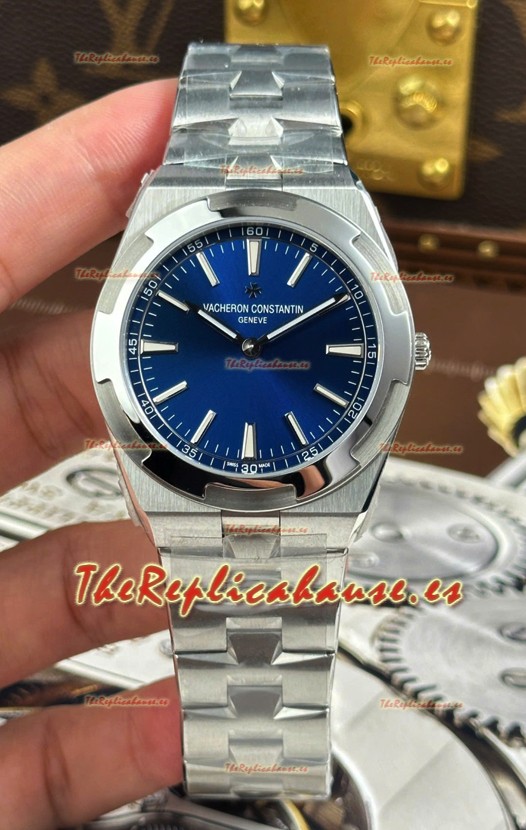 Vacheron Constantin Super Clone Overseas Reloj Edición Ultra-Fina 2000V en Dial Azul 