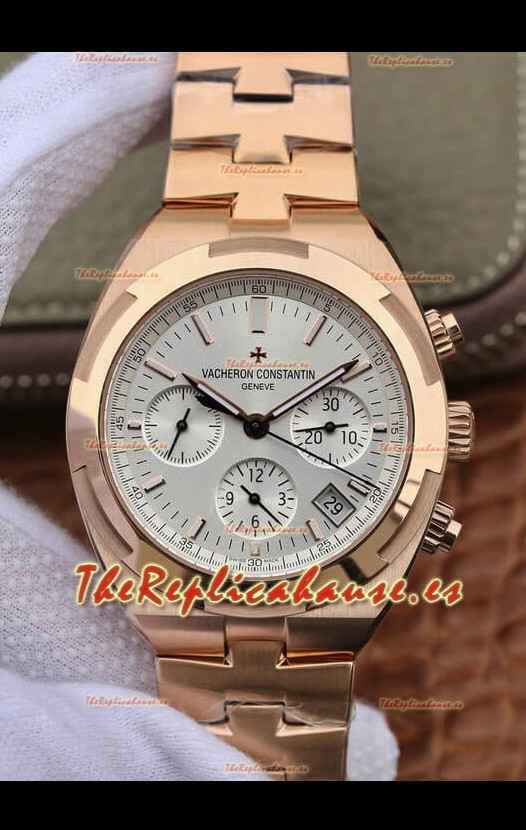 Vacheron Constantin Overseas Cronógrafo Reloj Réplica Suizo Caja en Acero Dial Azul