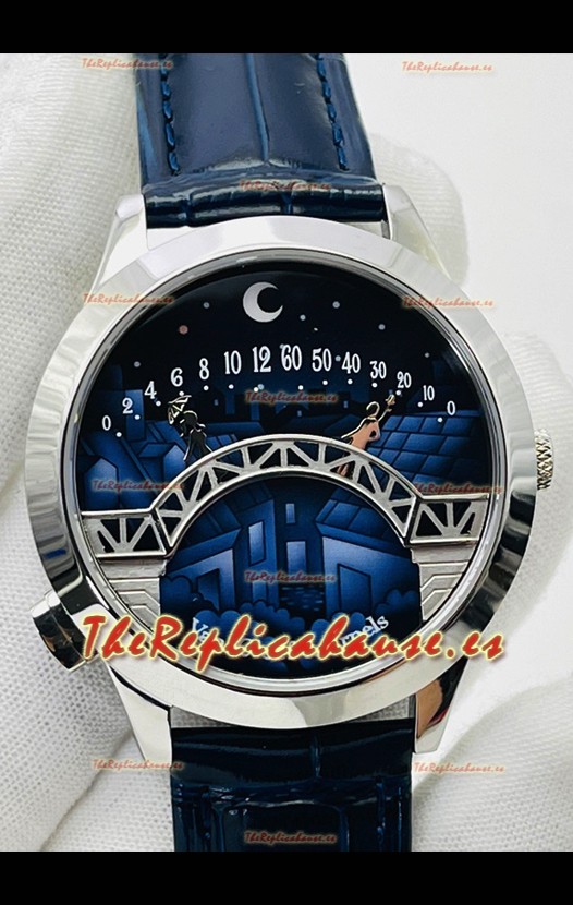 Van Cleef & Arpels Lady Arpels Pont des Amoureux en Acero Inoxidable Correa Azul Marino