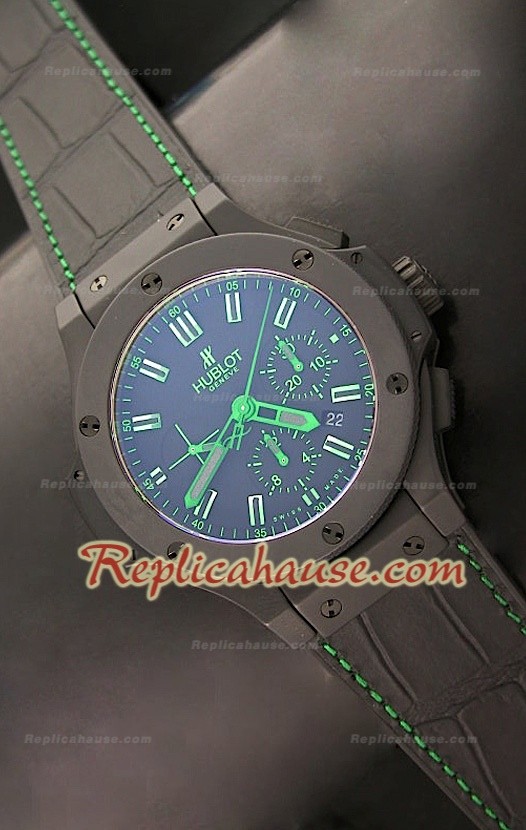 Hublot Big Bang Caja de Cerámica, Acabado Mate y Marcas Verdes