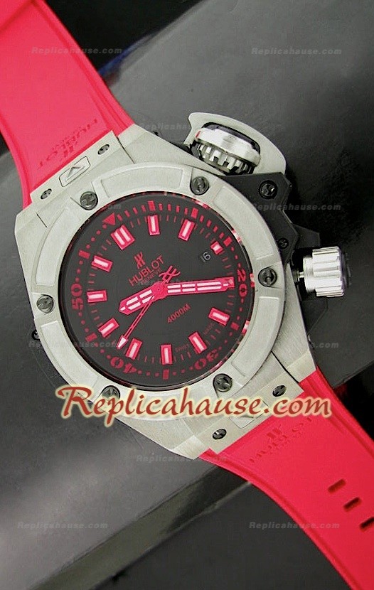 Hublot Big Bang Keng Reloj Suizo Sumergible 4000M en Rojo