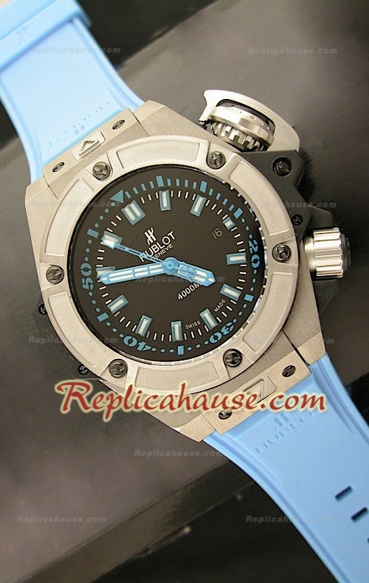Hublot Big Bang Keng Reloj Suizo Sumergible 4000M en Azul 