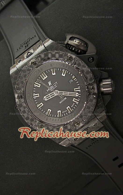 Hublot Big Bang Keng Reloj Suizo Sumergible 4000M en Carbón