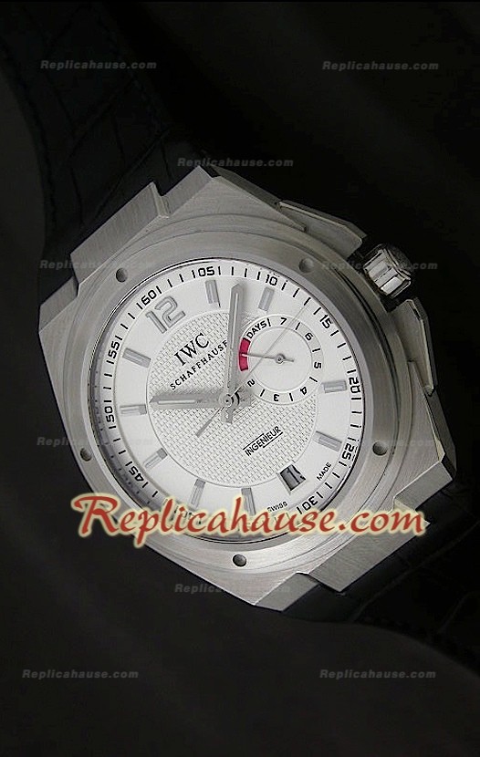 IWC engenieur Reserva de Batería Reproducción Reloj Suizo con Esfera Blanca 