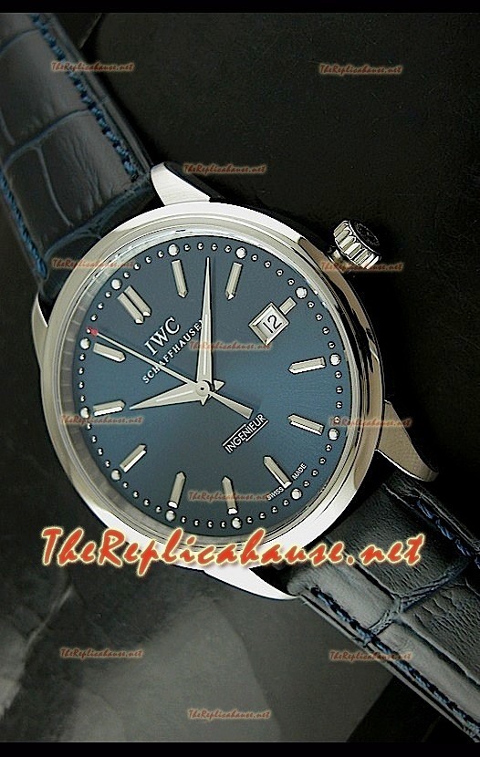 IWC Ingenieur Modified Reloj Suizo Réplica esfera azul oscuro