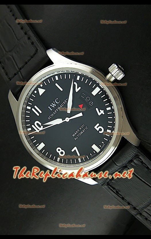 IWC Ingenieur Modified Reloj Suizo Réplica esfera negra
