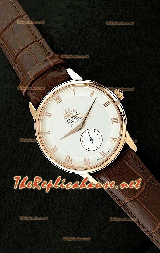 Omega Deville Reloj Automático Japonés en Oro Rosa