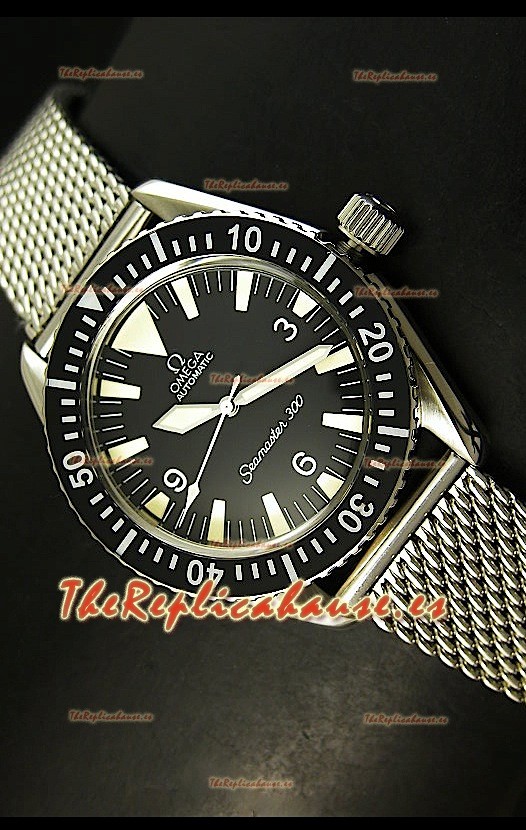 Omega Seamaster 300 R - Esfera negra Suizo 