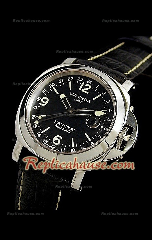 Panerai Lumenor GMT Reloj Suizo - Marcadores Super Luminosos 