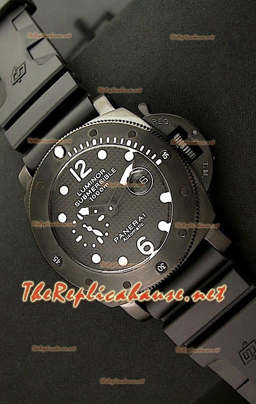 Panerai Lumenor Reloj Japonés Sumergible 1000M en PVD
