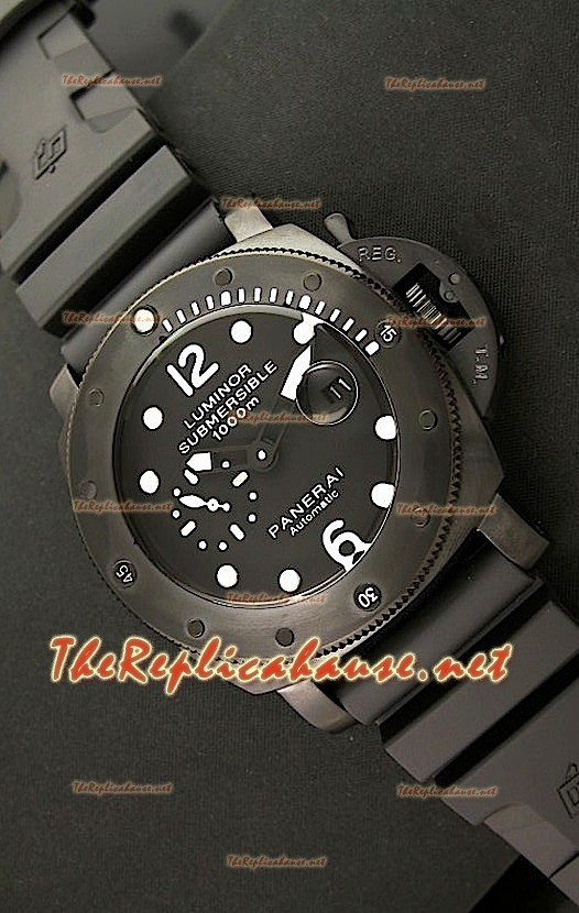 Panerai Lumenor Reloj Japonés Sumergible 1000M en PVD
