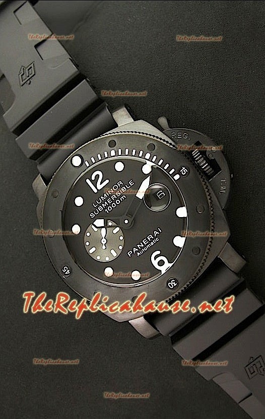 Panerai Lumenor Reloj Japonés Sumergible 1000M en PVD