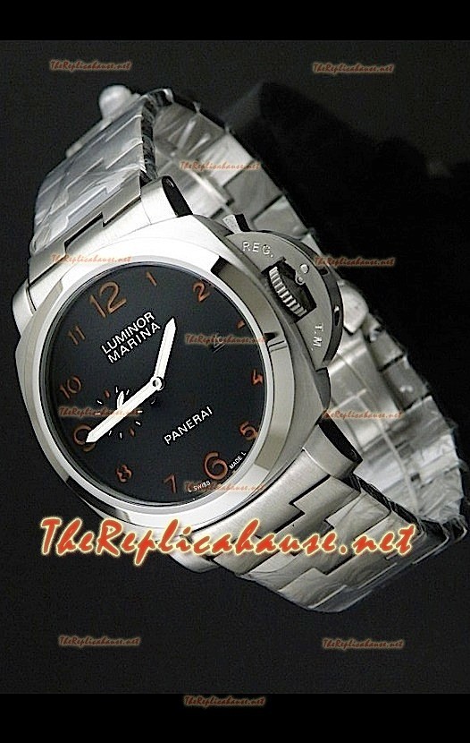 Panerai Lumenor Marena PAM359 Reloj Japonés con números en Naranja