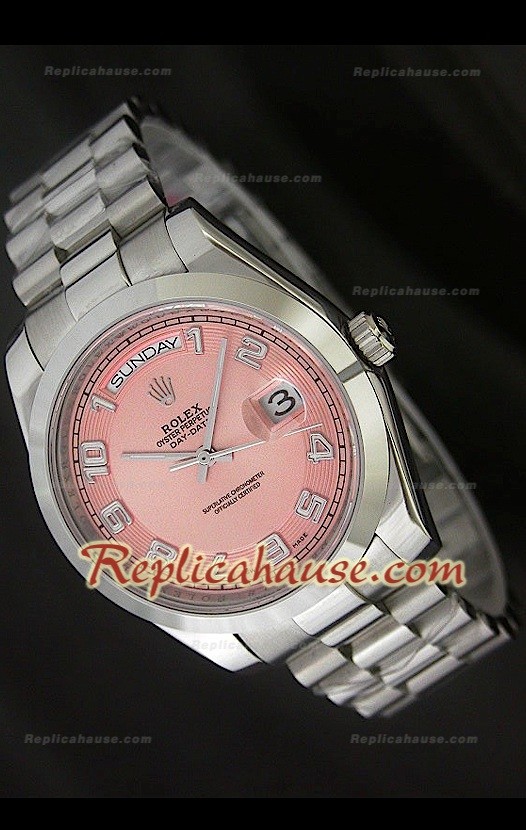Rolex DayDate Reproducción Reloj Suizo con Esfera Champagne