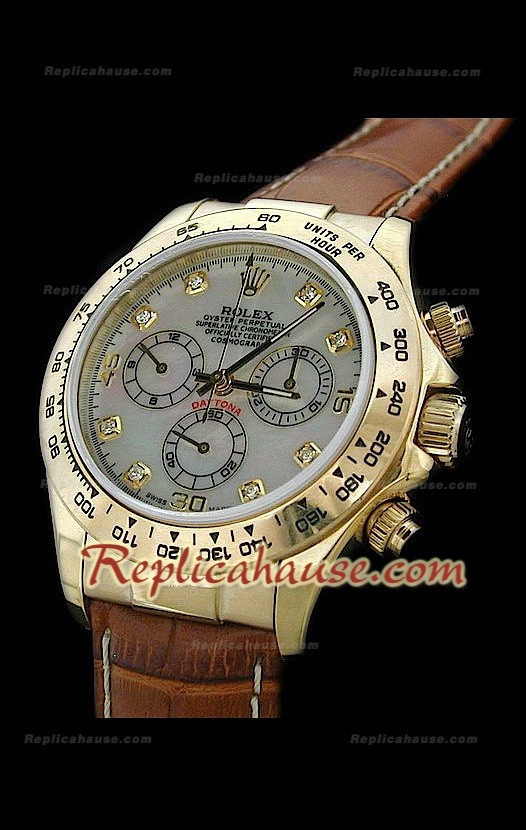 Rolex Daytona Reproducción Reloj Cosmógrafo Suizo con Esfera Perla 