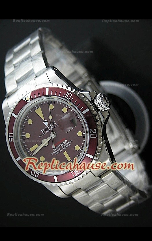Reloj Suizo Rolex Edición Submarener Swiss Ventage Tropical 1680 