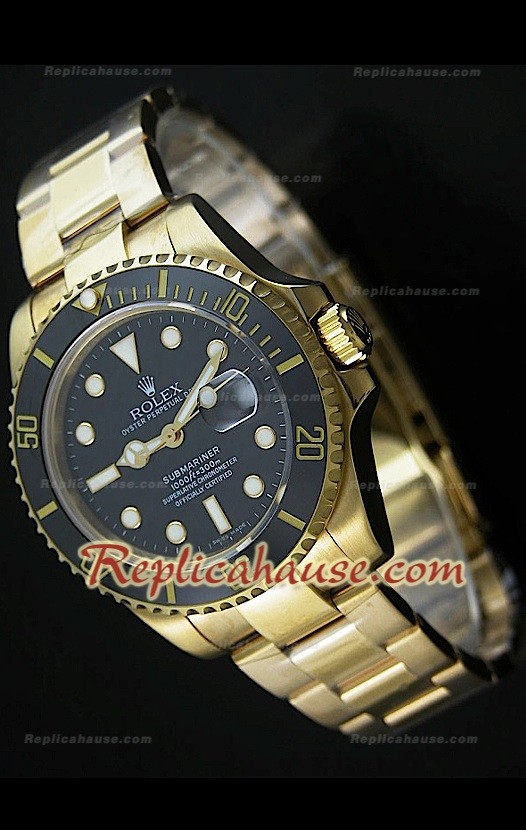 Reproducción Reloj Suizo Rolex Submarener con Bisel de Cerámica 