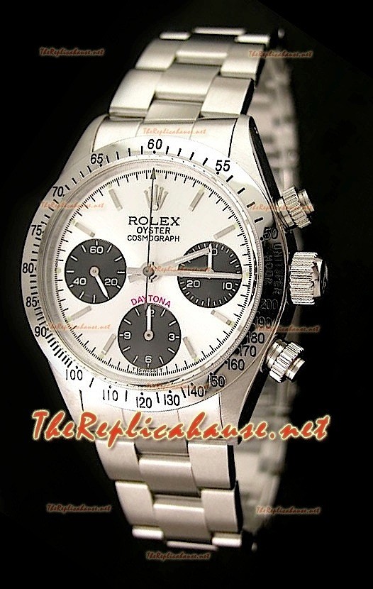 Rolex Cosmógrafo Daytona Ventage 6265 Reloj Suizo con Esfera Blanca