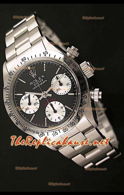 Rolex Cosmógrafo Daytona Ventage 6265 Reloj Suizo con Esfera Negra