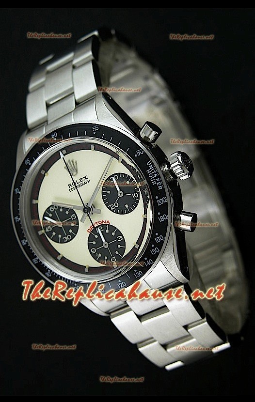 Reloj Rolex Cosmograph Daytona 6265 Vintage Esfera blanca Bisel negro