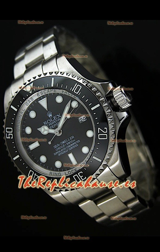 Rolex Réplica Sea Dweller Deep Sea Marcadores Súper Luminosos 1:1 Réplica Espejo 