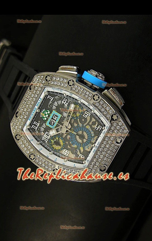 Richard Mille Edición Felipe Massa, Reloj Réplica Suiza de Titanio
