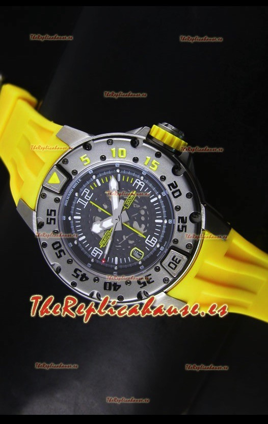 Richard Mille RM028 Automatic Diver's Reloj Réplica Suizo en Amarillo