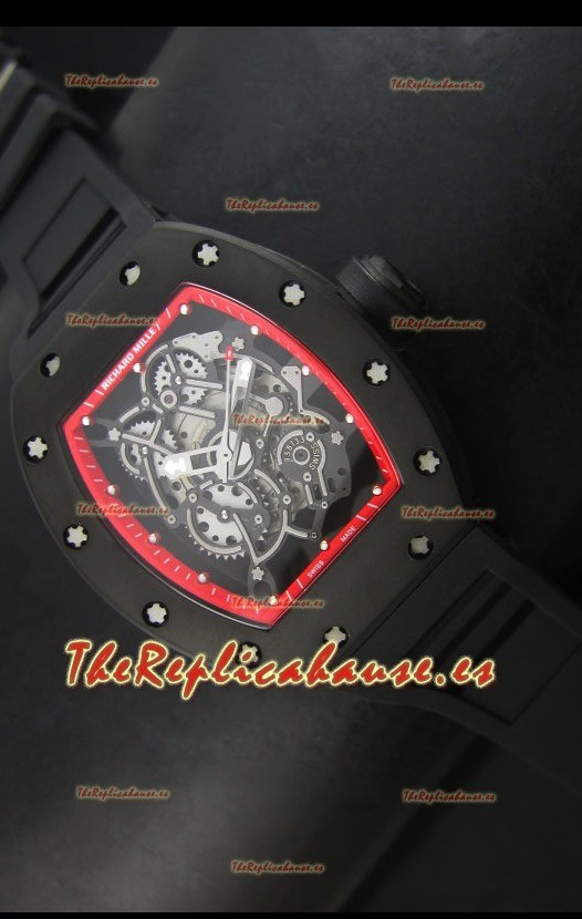 Richard Mille RM055 Bubba Watson Reloj Réplica Suizo Indicadores en Rojo