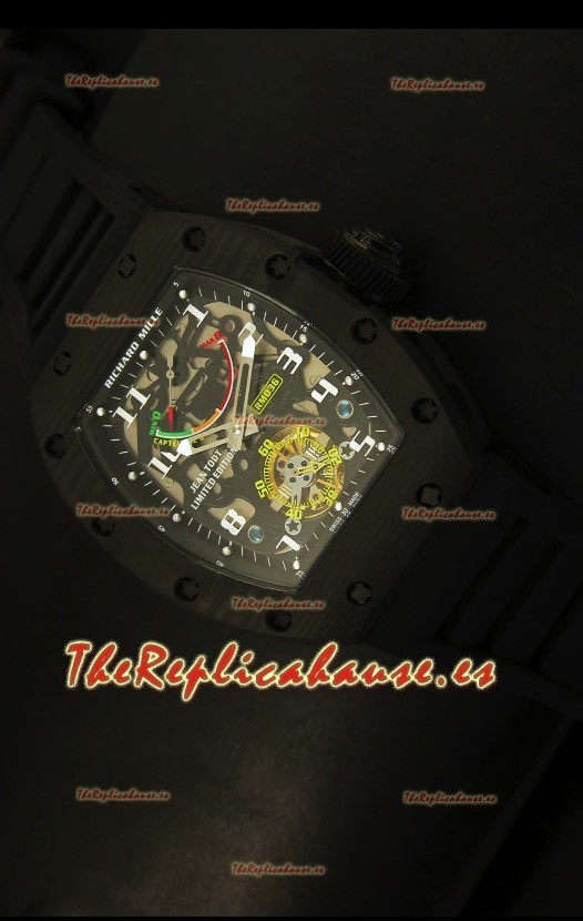 Richard Mille RM036 Jean Todt Forged Carbon Bezel Titanium Watch - Edición Todo en Negro