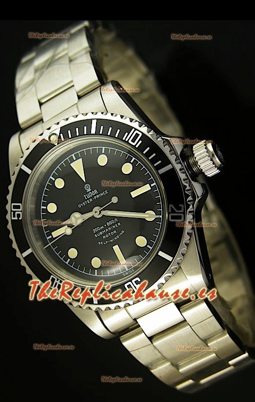 Tudor Submariner 5514, Estilo Vintage, sin Fecha, Reloj Suizo - Réplica final en escala 1:1