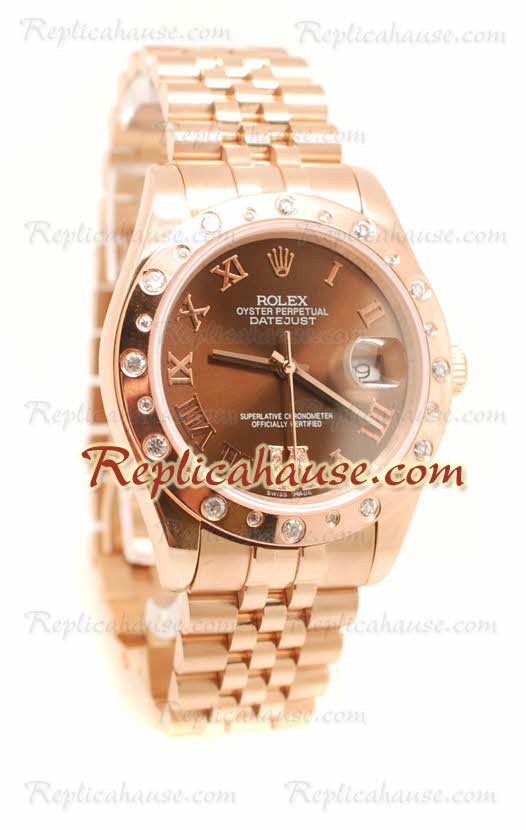 Rolex Réplica Datejust Gold Reloj
