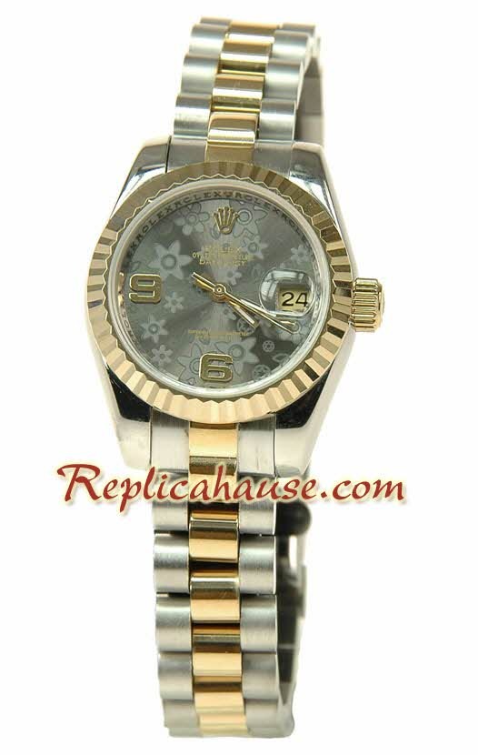 Rolex Réplica estampado floreado Datejust Reloj para Dama