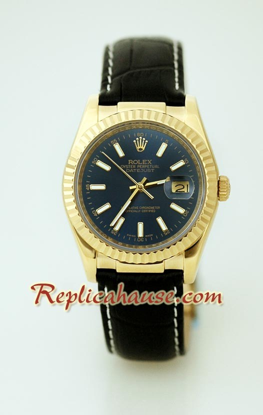 Rolex Réplica Datejust - Leather