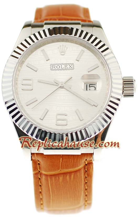 Rolex Datejust Leather Reloj Réplica