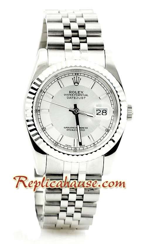Reloj Rolex Réplica Datejust Silver para hombre