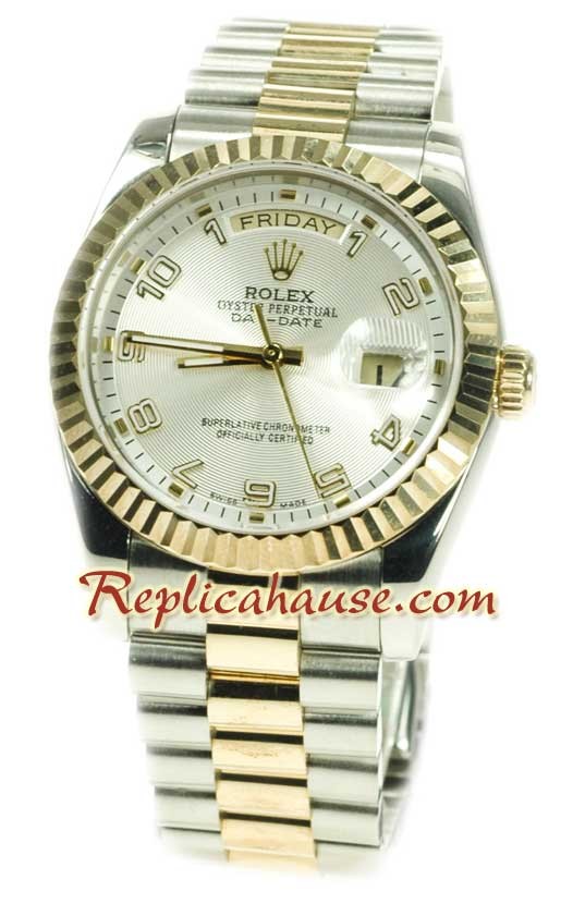 Rolex Réplica Day Date Dos Tonos Reloj Suizo