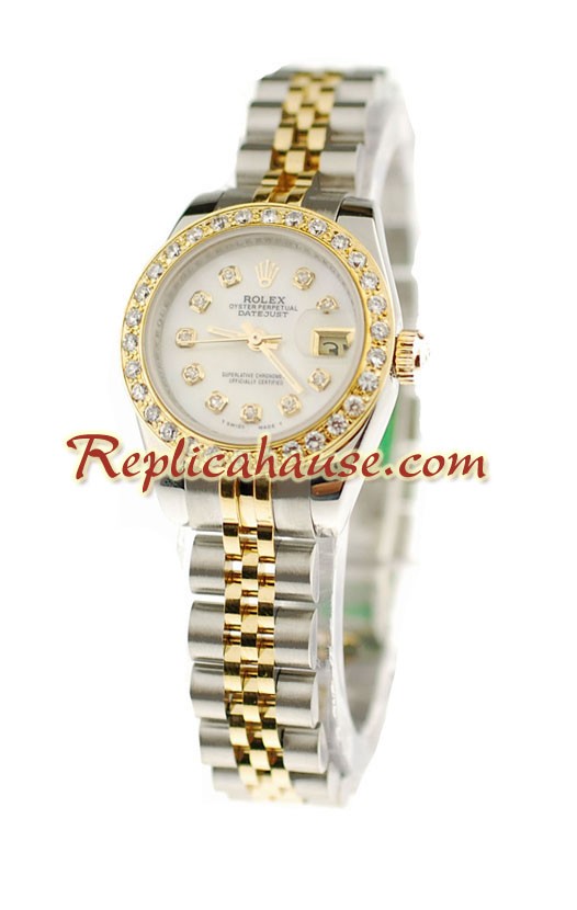Rolex Datejust Dos Tonos Dama Reloj Réplica