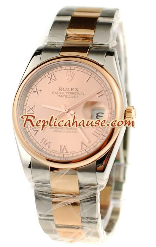 Rolex Réplica Datejust Suizo Dos Tonos Reloj