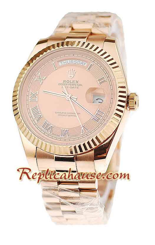 Rolex Réplica Day Date Oro Rosa Reloj Suizo
