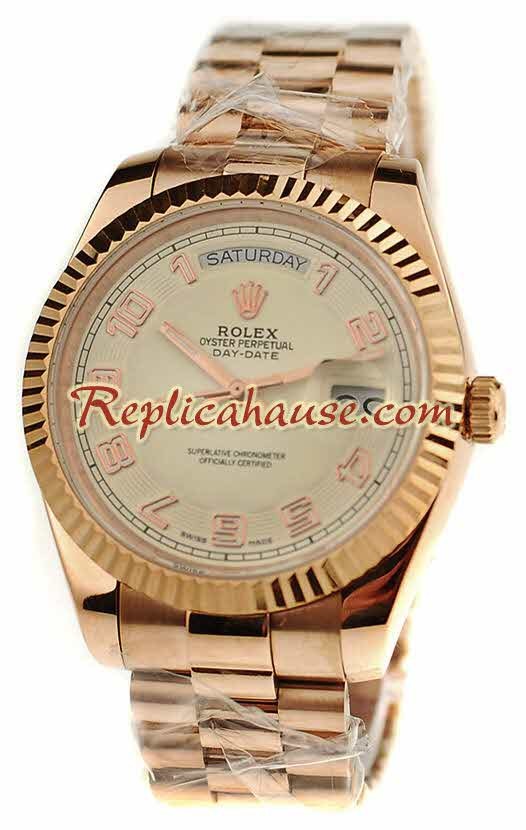 Rolex Réplica Day Date Oro Rosa Reloj Suizo