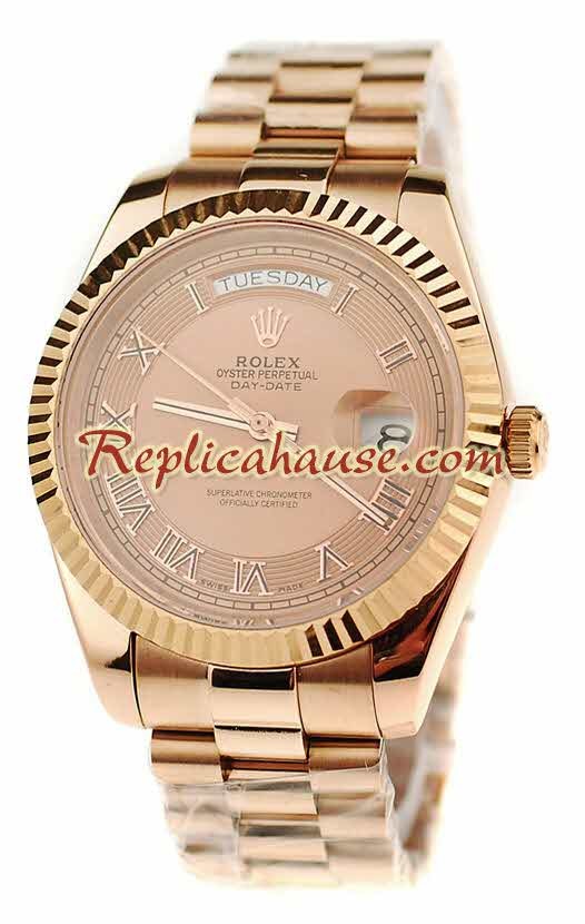 Rolex Réplica Day Date Oro Rosa Reloj Suizo