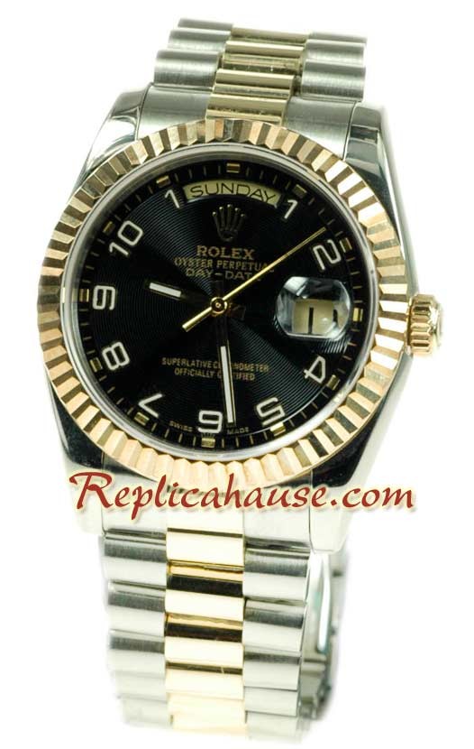 Rolex Réplica Day Date Dos Tonos Reloj Suizo