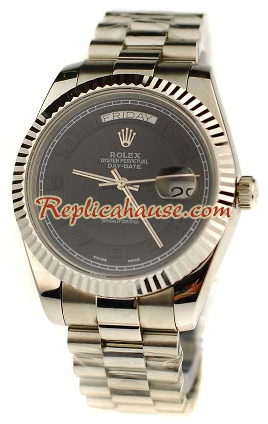 Rolex Réplica Day Date Silver Reloj Suizo