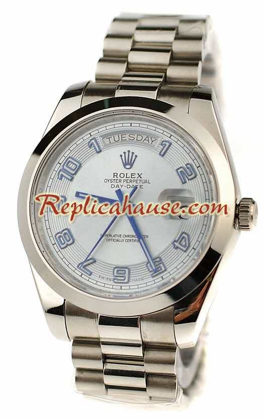 Rolex Réplica Day Date Silver Reloj Suizo
