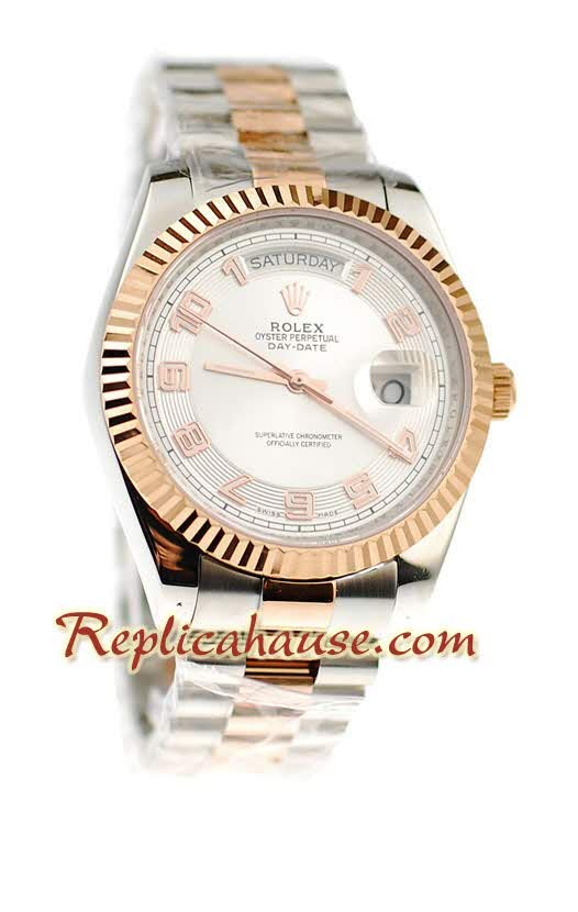 Rolex Réplica Day Date Dos Tonos Reloj Suizo