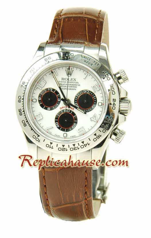 Rolex Réplica Daytona Cuero Suizo Reloj