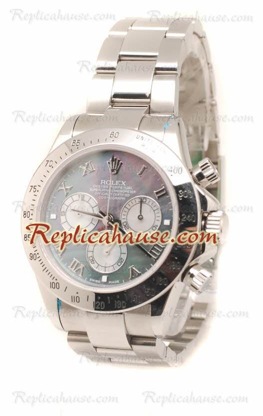 Rolex Daytona Japanese Stainless Steel Reloj en el Dial Color Perla - 40MM