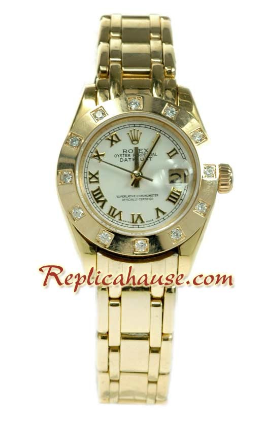 Rolex Réplica Suizo Datejust Reloj para Dama