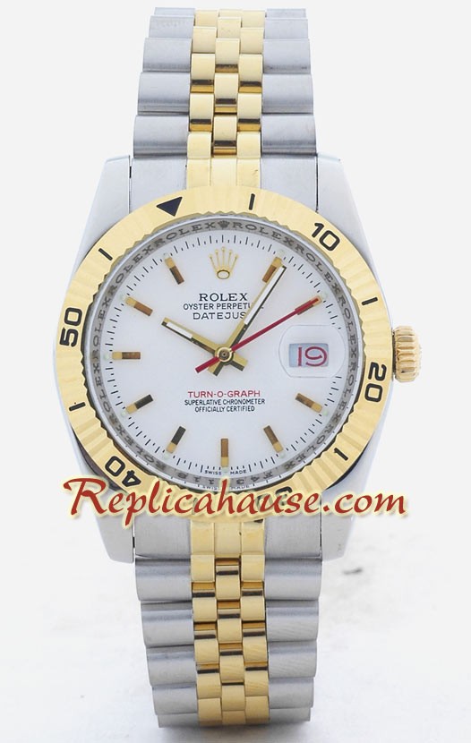 Rolex Réplica Datejust Turn O Graph Reloj Suizo para Hombre